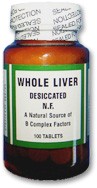 Whole Liver - 100 count