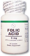 Folic Acid 5mg. 50 capsules